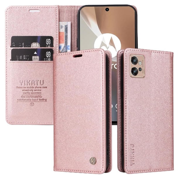 Funda para Motorola MOTO G32 Estuche de Cuero PU Tipo Cartera con Ranuras para Tarjetas y Cierre Magnético