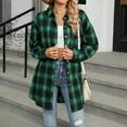 thumbnail image 6 of somlo Womens Button Down Shirts Plus Size Flannel Shacket Jacket Plaid Shirts Fall Long Sleeve Cardigans Shirt Loose Blouse Tops Formal Work Blouses Business Casual Tops, 6 of 7