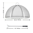 thumbnail image 6 of VEVOR Firepit Spark Screen Lid, 40" Diameter, Outdoor Firepit Ring Cover Round Accessories, Fire Pit Metal Cover, Easy-Opening Stainless Steel Fire Ring Covers for Outdoor Patio Fire Pits Backyard, 6 of 9