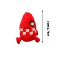 thumbnail image 2 of Red Monster Plush Toy, Soft Stuffed Cartoon Figure, Cute Decorative Plushie for Kids, Collectible Gift, 2.76 Inches, 2 of 4