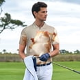 thumbnail image 3 of Fotbe Relaxing Cat With Tea Camiseta Polo de Golf para Hombre con Estampado – Camisa Deportiva Transpirable con Cuello Abotonado-Small, 3 of 6