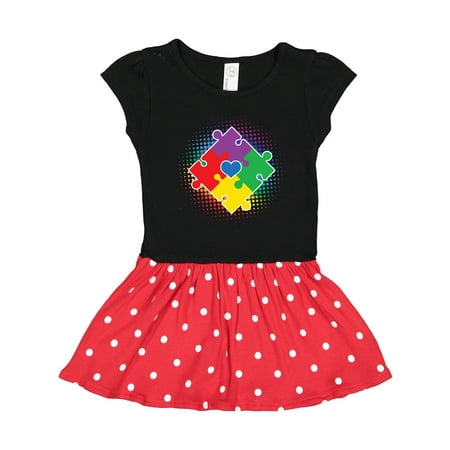 

Inktastic Autism Awareness Puzzle Piece Gift Toddler Girl Dress