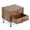 Brown, variant on Benzara Contemporary 2 Drawers Wood Nightstand By Deoss, Brown