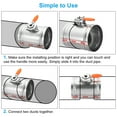 thumbnail image 5 of Uxcell 5.9 Inch Manual Control Volume Damper, Galvanized Iron Backdraft Damper for Air Duct, Airflow, Dryer Vent, 190mm, 5 of 6