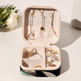 thumbnail image 6 of Whale Portable Square Jewelry Box Organizer for Rings, Earrings, Necklaces, Bracelets - for Girls and Women, 6 of 6