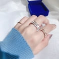 thumbnail image 4 of LYMAYTER Finger RingRing - Women's, Couple Style, Geometric, Stackable, 4 of 8
