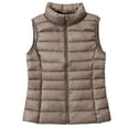 thumbnail image 2 of Aboser Womens Down Vests Outerwear Lightweight Stand Collar Puffy Vest Warm Sleeveless Quilted Jacket Coat Winter Zip Up Jackets Outwear, 2 of 3