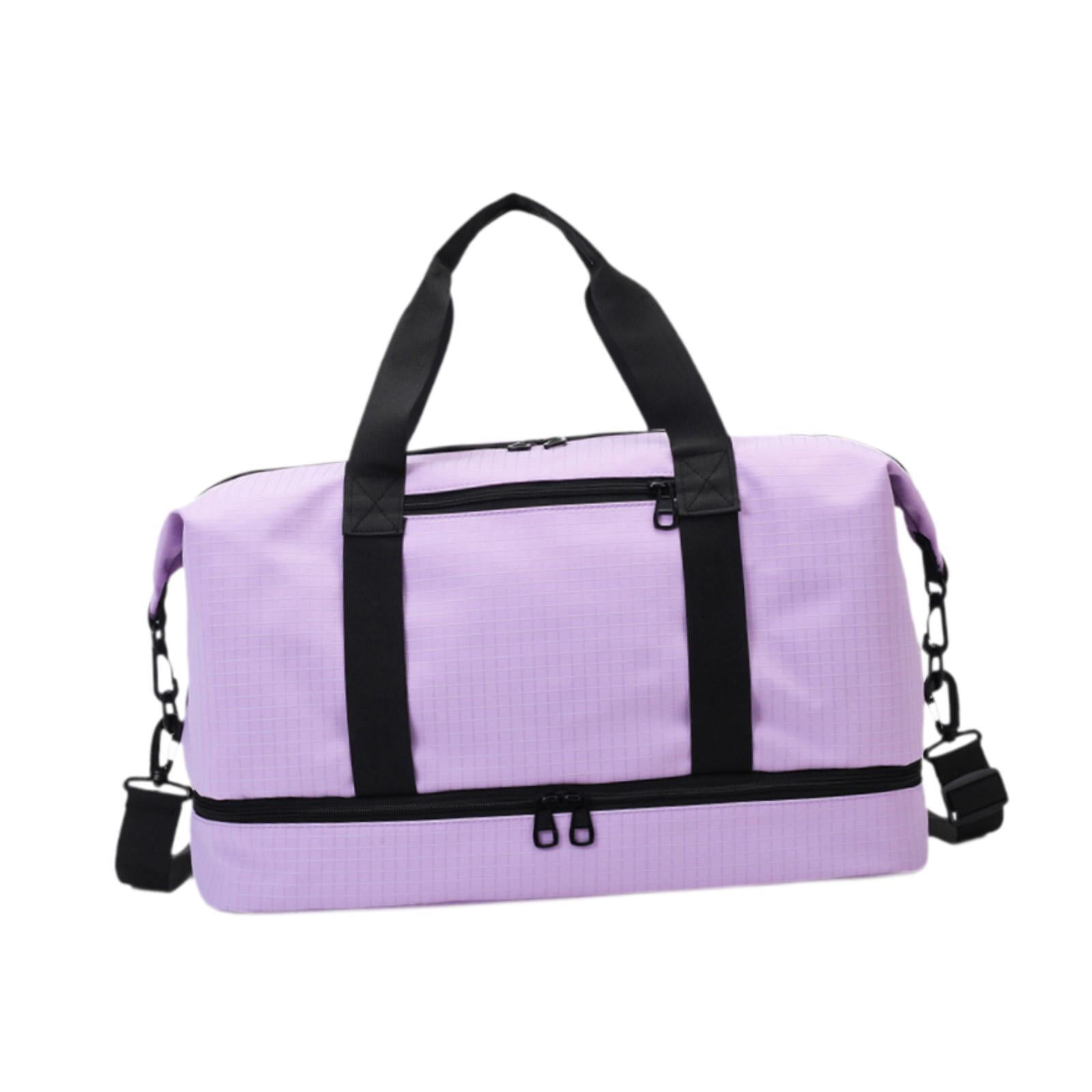 Segolike Airlines Gym Bag Mini Duffel Bag Tote Weekend Bag Personal Item Bag Underseat Carry on Bag for Women Men Holiday Trips Hiking Violet