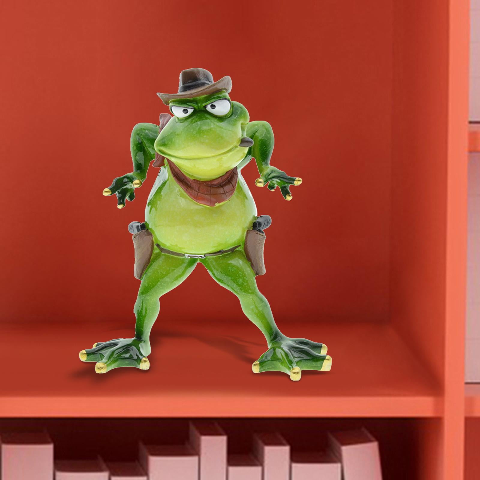Creative Frog Figurine Statue, Frogs Ornament Decor, Decorative