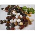 thumbnail image 5 of Guijarros, piedras de río, grava decorativa pulida natural, guijarros decorativos, piedra mixta para acuarios, paisajismo, relleno de jarrones, 5 of 5