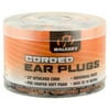 Walkers GWPCORDPLGBK Corded Foam Ear Plugs Earplugs 25 dB Orange