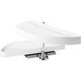thumbnail image 4 of 35" Blind Corner Cabinet Organizer - White, Heavy Duty Polymer Plastic Half-Moon Trays - Kitchen Pantry Rotating Racks for Left & Right-Hand Cupboards - Fits 14.5" Cabinet Opening, 4 of 4