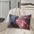 thumbnail image 5 of Rateoe Electric Skeleton Surrealism Pattern Pillow Covers with Invisible Zipper(Pillows are not Included) Standard Pillowcases-14"x20", 5 of 6