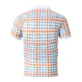 thumbnail image 3 of New Summer Fashion Men's Polo Shirt Striped Printed Checkered Lapel Men's Short-Sleeved Outdoor Casual Sports Men's Shirt, 3 of 6