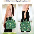 thumbnail image 4 of FORMRS Womens Corduroy Tote Bag Crossbody Shoulder Purse Handbag with Detachable Strap, Green Tennis Pattern, 4 of 7