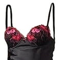 thumbnail image 2 of Apt. 9 Women's Ruffles and Lace Satin Babydoll & G-String Lingerie Set Size Small, 2 of 4