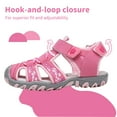 thumbnail image 3 of Apakowa Kid's Boy's Girl's Soft Sole Close Toe Sport Beach Sandals (Color : pink1, Size : 7 Toddler), 3 of 8