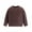 Coffee, variant on Boys Jacquard Sweater Solid Color Knitted Crew Neck Pullover, Sizes 18-24M