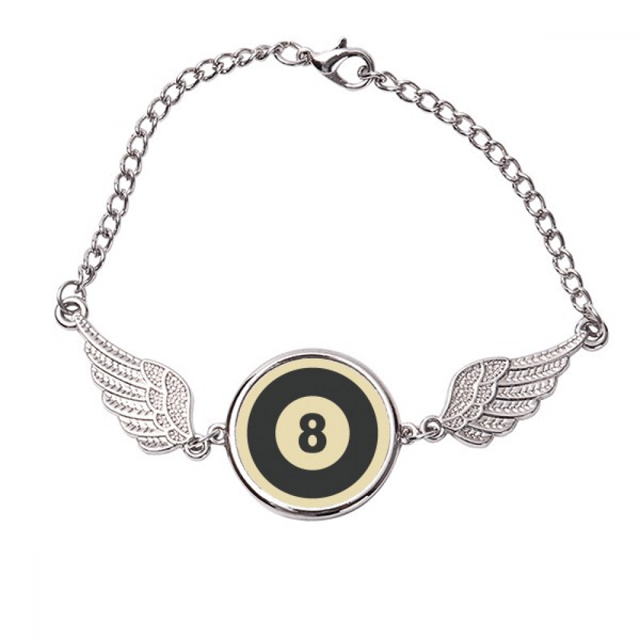 Billar deportivo patrón de geometría simple Pulsera pulsera pulsera alas de ángel pulsera