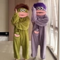 thumbnail image 4 of CeleBoo Funny Big Mouth Monster Onesie Pajamas with Large Comb – Oversized Plush Fleece Hooded One Piece for Sleep & Party, 4 of 6