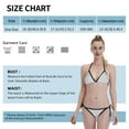 thumbnail image 3 of Women Two Piece Swimsuit Sexy Swimwear Halter String Triangle Bikini Sets - Light Gray, 3 of 5
