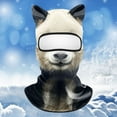 thumbnail image 1 of Fête Halloween Fête 9 Fête Halloween Fête 9 Fête Halloween Fête 9 Fête Halloween Fête 9 Fête Halloween Fête 9 Chat 3D Animal Soie Glacée Ski Balade Visage avec, 1 of 3