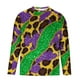 thumbnail image 5 of Blusas y camisas de manga larga con cuello redondo para hombre, blusa de poliéster con estampado de carnaval de barbecho a la moda para hombre., 5 of 5