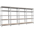 thumbnail image 1 of Patiojoy 5-Tier Industrial Steel Storage Shelves Garage Rack with Adjustable Shelves Sliver, 1 of 6