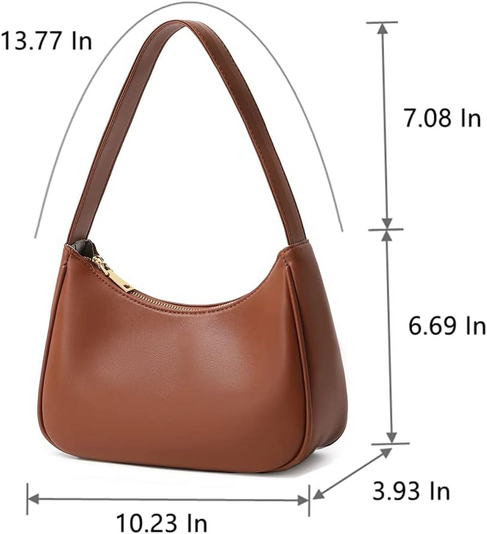 Shoulder Bags for Women, Cute Hobo Tote Handbag Mini Clutch Purse with Zipper Closure