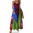 thumbnail image 1 of Vestido sin mangas con pintura de jengibre y antorcha de flores tropicales, tendencia de ropa de mujer 2024, vestidos para mujer, vestidos de gala, vestido de mujer, 1 of 7