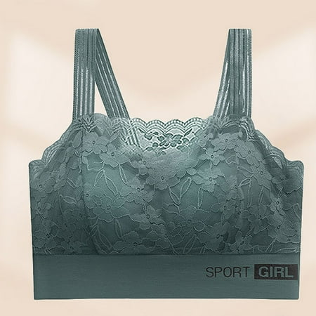 

Aboser Sports Bras for Women Wireless Support Bra Low Impact Workout Bralettes Full Coverage Yoga Cami Lace Lightly Breathable Damping Bra