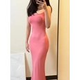 thumbnail image 2 of Robe Longue Décontractée pour Femme, Aguichant, Sans Manches, Dos Nu, Moulante, Maxi, Été 2023, Ajustée, Élégante, 2 of 5