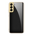 thumbnail image 1 of Full Cover Phone Case Tempered Glass Hard Printed Smartphone Bumper Case Cell Phone Covers Electroplated for S22/22Plus/Ultra Camera Protection Protective  Galaxy S22 ULTRA Golden Thread, 1 of 8