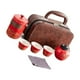 thumbnail image 1 of Juego de té de viaje Juego de té de porcelana Tetera de porcelana con tazas de té Juego de té Kung Fu Rojo, 1 of 9