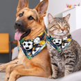 thumbnail image 4 of Football Breathable Chiffon Yarn Dog Bandana Pack of Two in Various Sizes 16x16x22.8in and 20.9x20.9x30in, 4 of 5