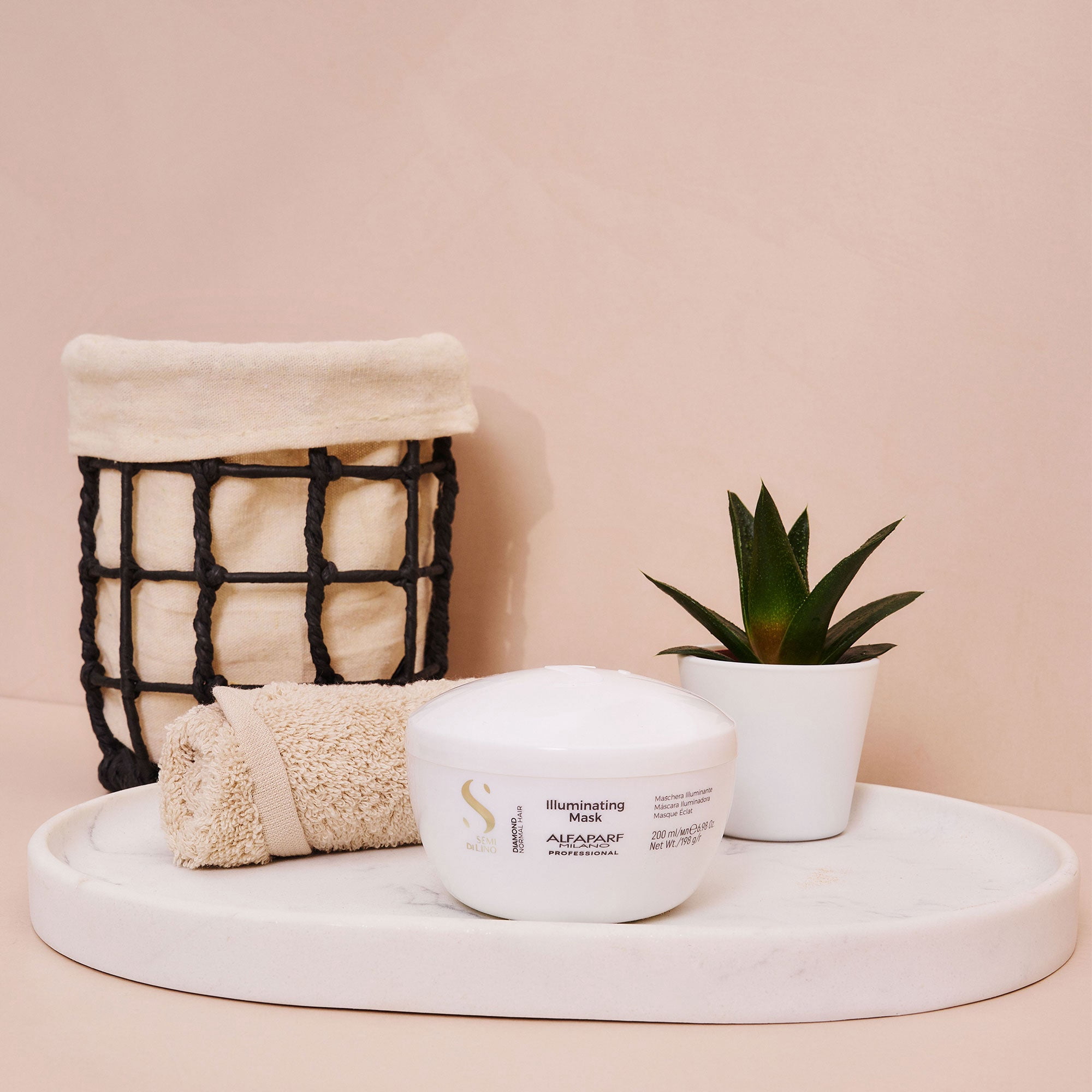 Semi Di Lino Diamond Illuminating Mask by Alfaparf Milano for Unisex - 6.98 oz Masque