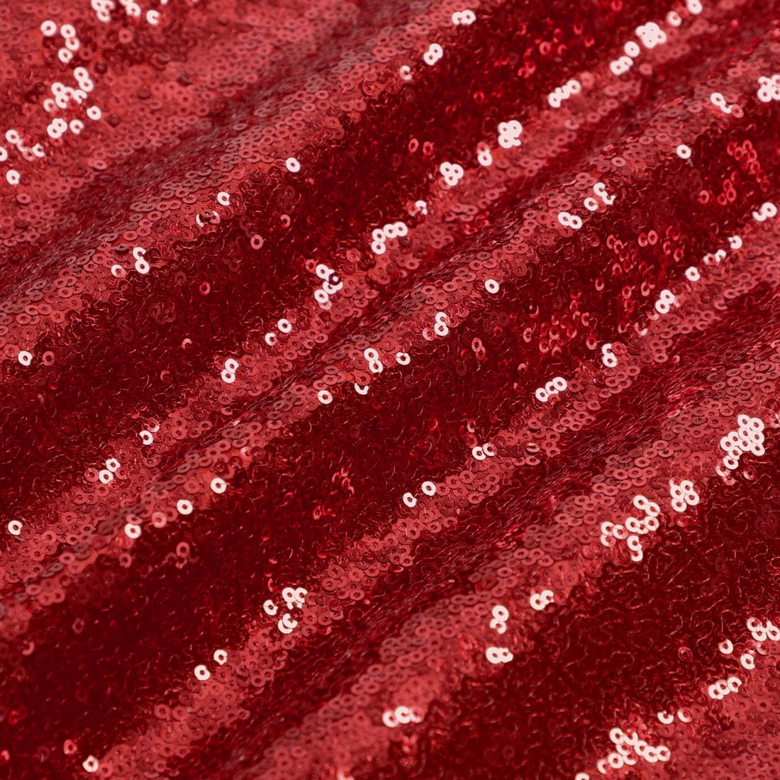 PiccoCasa 18"x18" Shiny Sequin Throw Pillow Covers Decorative Pillowcase, Red 4