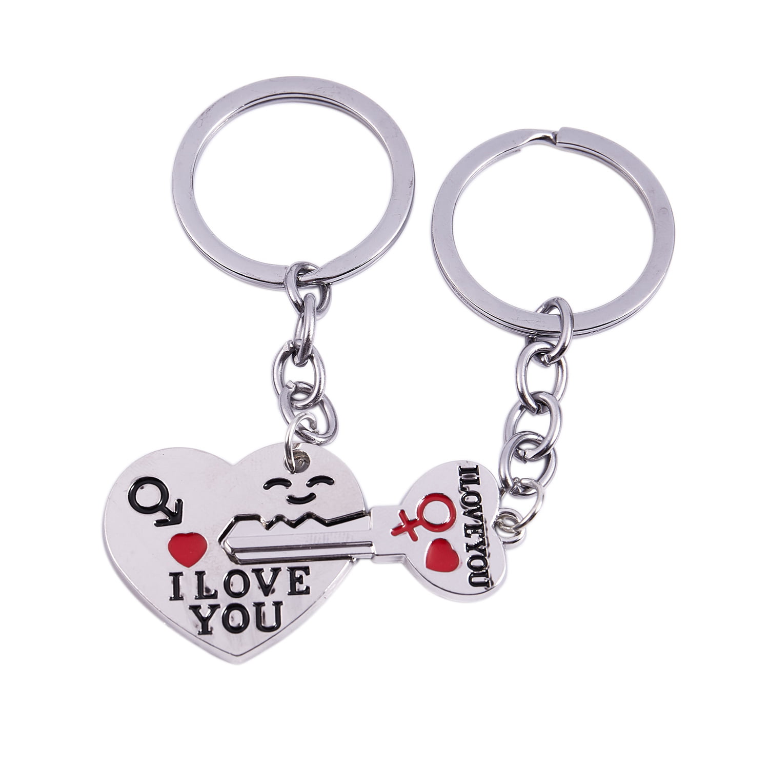 Couples Arrow Heart I LOVE YOU Keychain Lovers Keyring Valentine's Day Present 