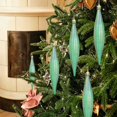 thumbnail image 7 of LGHDIWN 6 Pcs Christmas Finial Ornaments Shatterproof Plastic Finial Ball Drop Ornaments, Christmas Tree Hanging Decorations for Holiday, Vintage Drop Finial Pendant, 7 of 7