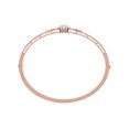 thumbnail image 4 of AFFY 1/2 Carat Round White Natural Diamond Flower & Leaf Bangle Bracelet in 14k Solid Rose Gold (I-J Color, I2-I3 Clarity,0.5 Cttw), 4 of 4