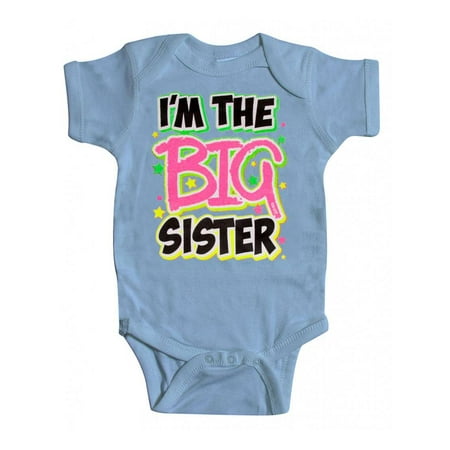 

Baby I m the Big Sister Bodysuit - Light Blue - 6M