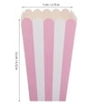 thumbnail image 2 of HEANUJJ 24Pcs Popcorn Boxes for Game Party Pink Wavy Edge Striped Paper Food Storage, 2 of 6
