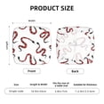 thumbnail image 6 of Uemuo Red Snake Pattern Waterproof Square Couch Cushion Covers, Magic Sofa Covers Washable, Stretch Sofa Seat Cushion Slipcovers, 6 of 9