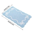 thumbnail image 3 of Bow Knot Bath Mat, Soft Absorbent Artificial Rug for Bathroom Floor, Non-Slip Bedroom Home Decor Entryway Mat, Indoor Living Room Display Enhancement, 15.75" x 23.62", KTFgvq, 3 of 7