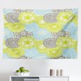 thumbnail image 1 of Abstract Tapestry, Retro Stripes and Dots in Watercolor Featured Effects Nostalgic Pattern, Fabric Wall Hanging Decor for Bedroom Living Room Dorm, 2 Sizes, Pale Yellow Coral, by Ambesonne, 1 of 1