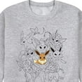 thumbnail image 3 of Pokémon - Eevee Group - Men's Crew Neck Fleece Pullover, 3 of 5