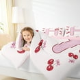 thumbnail image 5 of Feelyou Princess Monogrammed H Bedding Comforter Set, Fashion Ribbon Cherry Twin Comforter Sets, Teens Kids Girls Women Reversible Bedding Set, Luxury Bedroom Decor, 2-Piece, 5 of 9