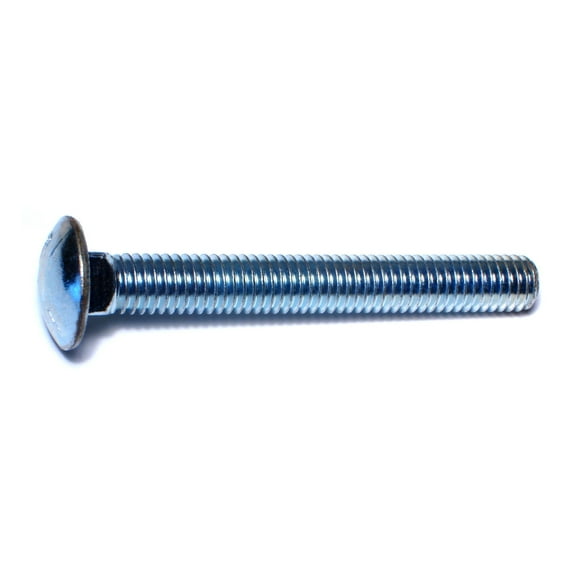 7/16"-14 x 3-1/2" Zinc Plated Grade 5 Steel Coarse Thread Carriage Bolts CBS5-268
