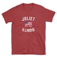 thumbnail image 1 of Joliet Illinois Patriot Men's Cotton T-Shirt, 1 of 1