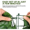 thumbnail image 6 of 300cm Artificial Green Ivy Hedge Fence Panel Artificial Ivy Leaves Outdoor Home Garden Balcony Fence Screen Turf Decoration, 6 of 10